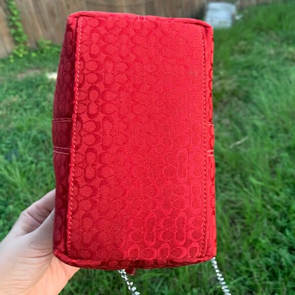 Coach Vintage Red Soho Hobo Bag - Picture 8 of 16